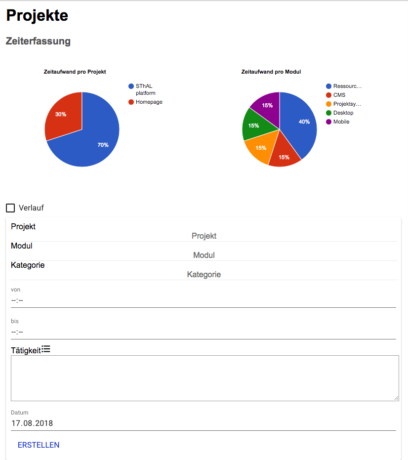 Leistungsnachweis in der SThAL Platform